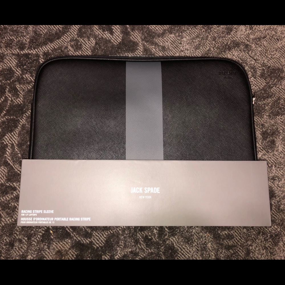 Jack Spade NY Racing Stripe Sleeve 13” laptop